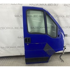 Дверь передняя правая (FIAT DUCATO 244 Кузов 2002-2006г + ЕЛАБУГА, Передняя правая синяя, Б/у)