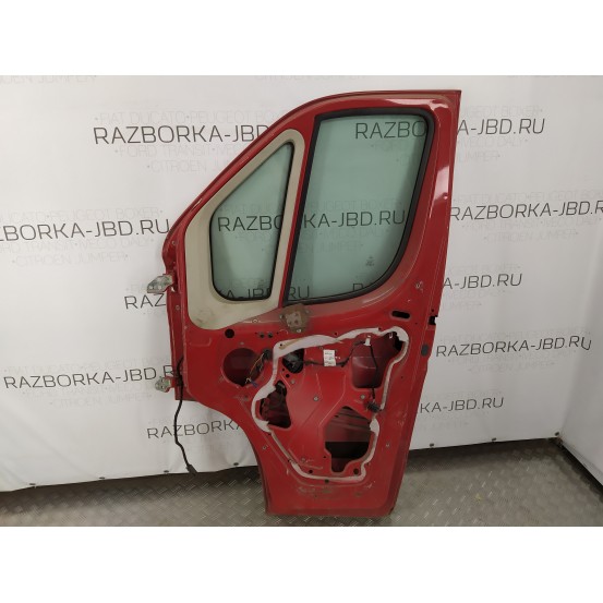 Дверь передняя правая (FIAT DUCATO 250 Кузов 2006-2014г, 1340563080 Красный, Б/у)