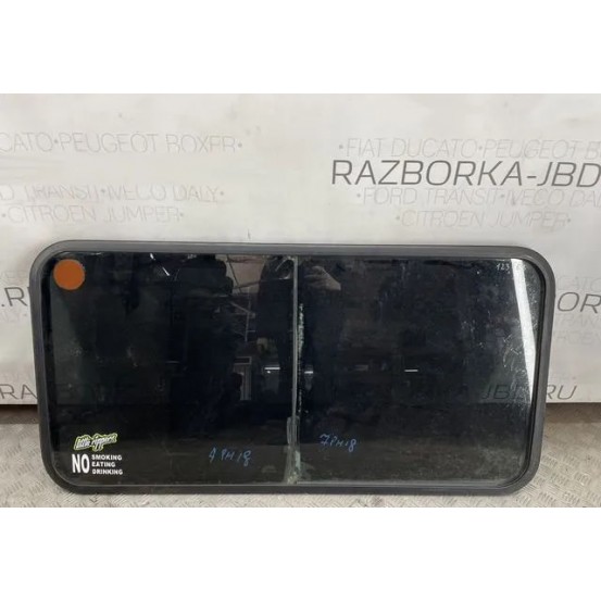 Стекло в кузов боковое левое (FIAT DUCATO 244 Кузов 2002-2006г + ЕЛАБУГА, 123*65.5, Б/у)