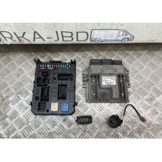 Блок управления двигателем (CITROEN JUMPY III 2007-2019г, Комплект 2.0 DELPHI 9666912580, Б/у)