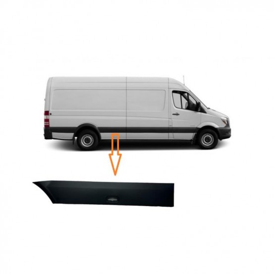 Молдинг боковой правый (Mercedes Sprinter 906 (2006-2018) , R перед аркой 9066901862,9066901482, Б/у)