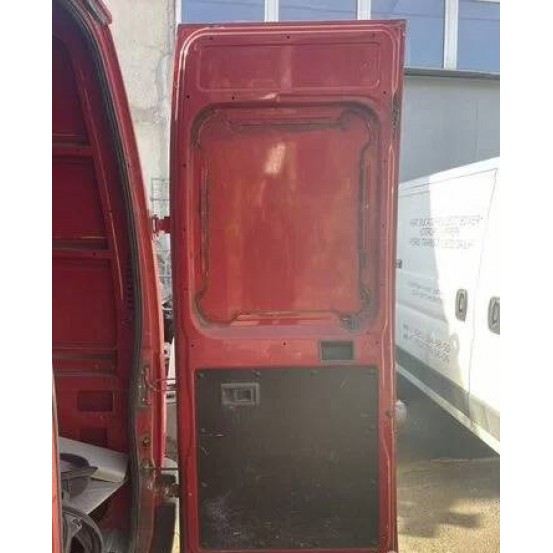 Дверь задняя правая (FIAT DUCATO 244 Кузов 2002-2006г + ЕЛАБУГА, Высокая глухая H193 Красная 1331526080, Б/у)